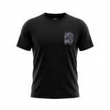 Polo negro estampado «Deja tu huella»